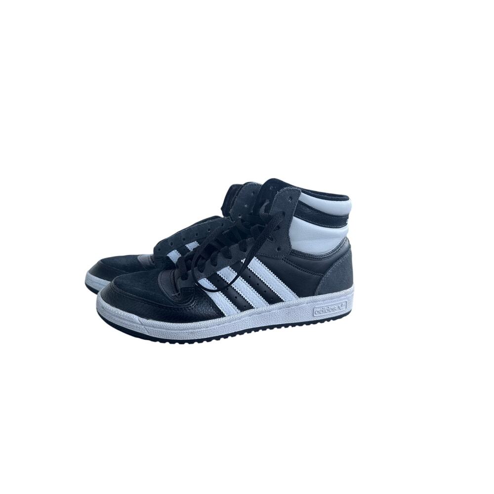 Adidas Top Ten Hi Men’s US 8 Gray Black White High Top Basketball Sneakers